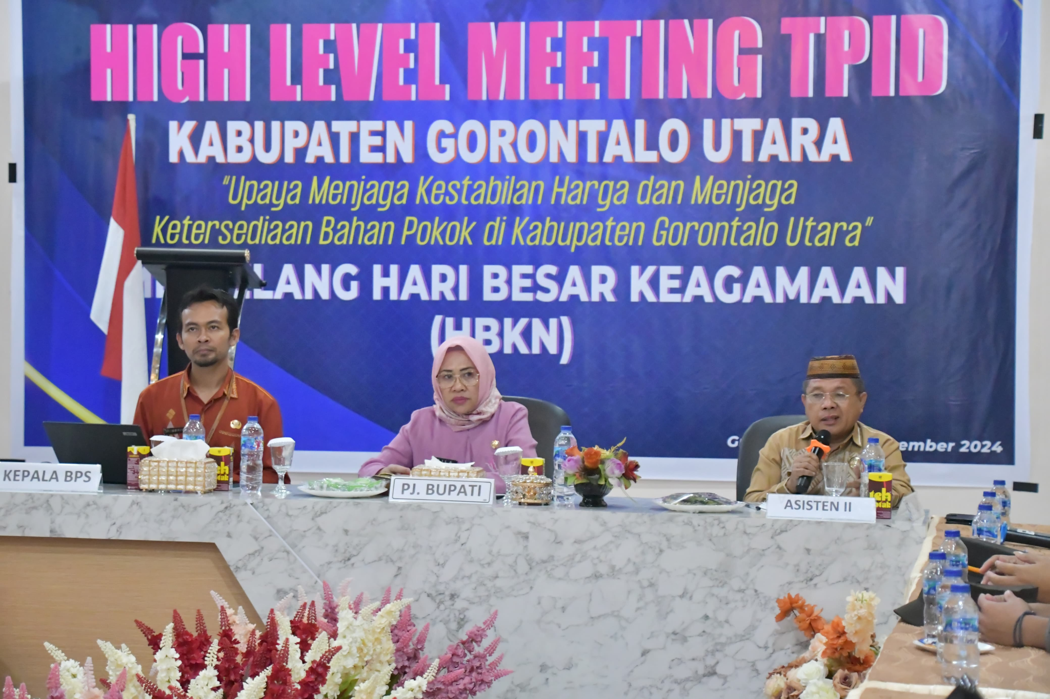 Pj Bupati Pimpin HLM TPID Gorontalo Utara, Ini yang Dibahas