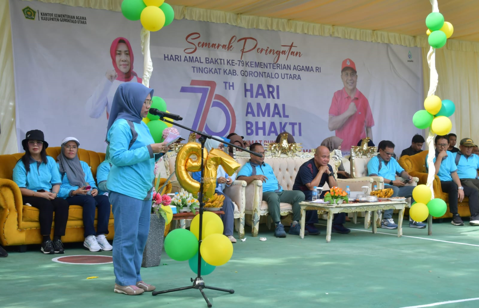 Pj Bupati Sila Botutihe Membuka Pelaksanaan Semarak HAB ke-79 Kemenag RI Tahun 2025 Tingkat Kabupaten Gorontalo Utara