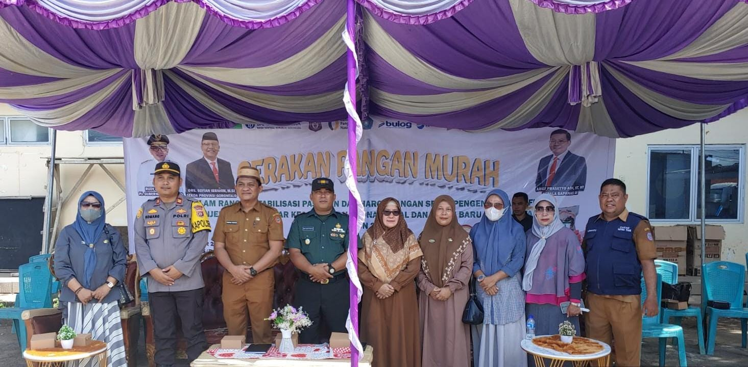 Dinas Ketahanan Pangan Provinsi Gorontalo dan Dinas Ketahanan Pangan Kabupaten Gorontalo Utara Gelar GPM Jelang HBKN Nataru