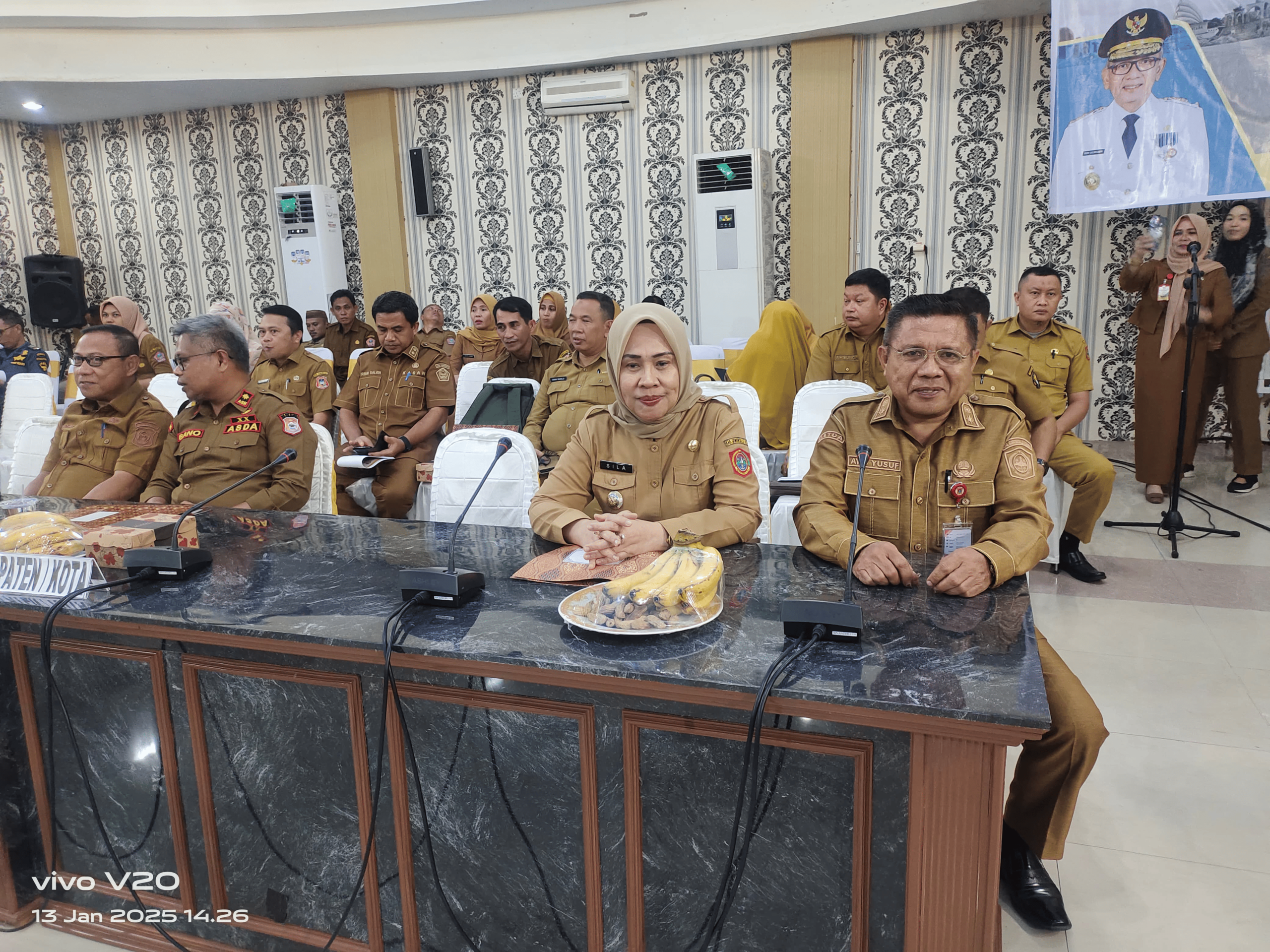 Pj Bupati Sila Botutihe Menghadiri Rakorev TW IV Penyerapan APBD dan APBN Tahun 2024