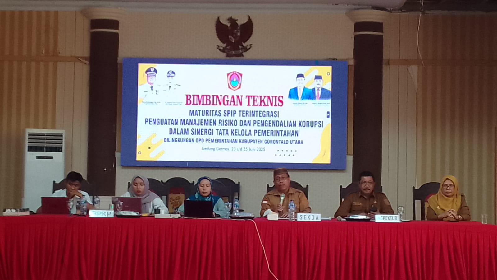 Sekda Gorontalo Utara Buka Bimtek Maturitas SPIP Terintegrasi
