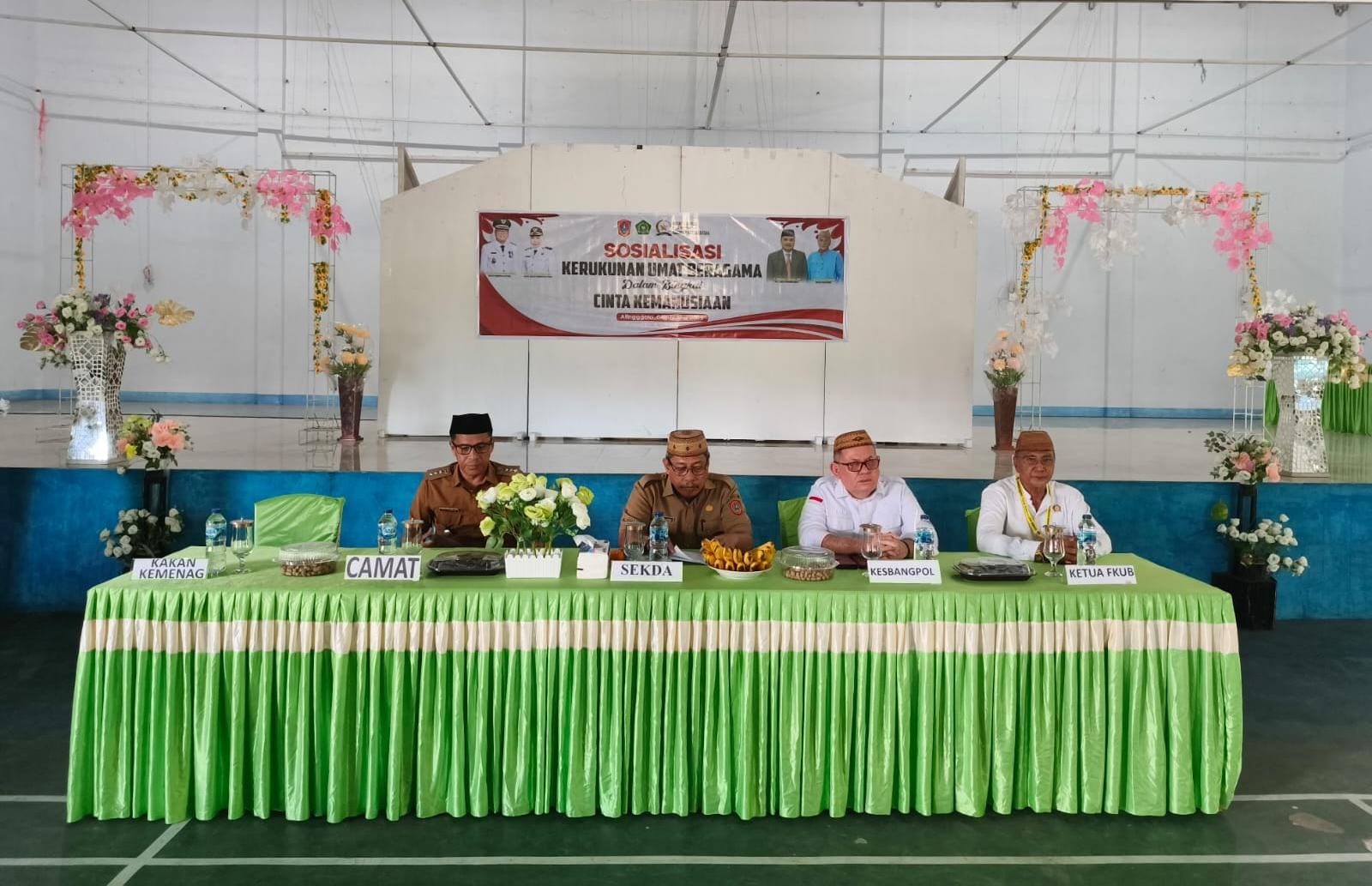 Sekda Gorontalo Utara Membuka dan Berikan Materi pada Kegiatan Sosialisasi dan Dialog Kerukunan Antar Umat Beragama