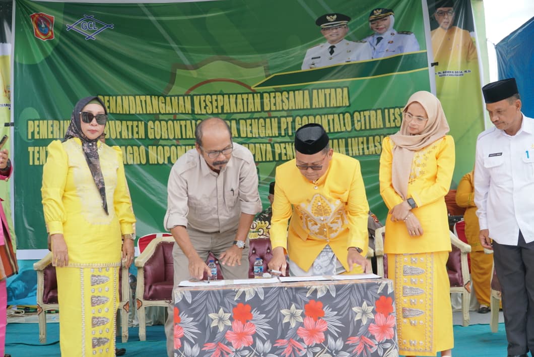 Pemkab Gorontalo Utara dan PT GCL Tanda Tangani MoU Bupati : Pemanfaatan Lahan Untuk Kesejahteraan Masyarakat