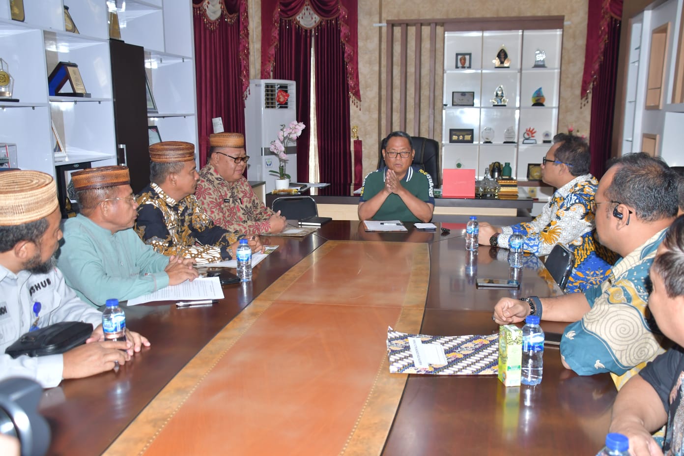 Bupati Thariq Modanggu Terima Audiensi Kepala Balai Pengelola Transportasi Darat (BPTD) Kelas II Gorontalo