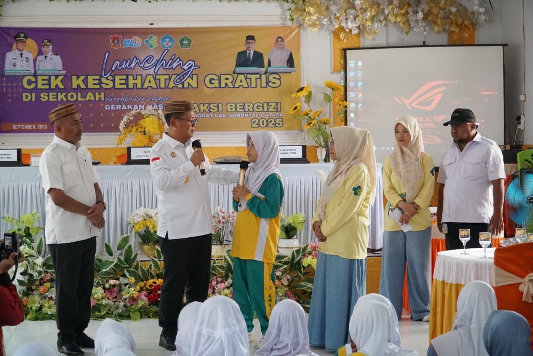 Bupati Thariq Modanggu : Dukung Program Makan Bergizi Gratis untuk Siswa di Gorontalo Utara