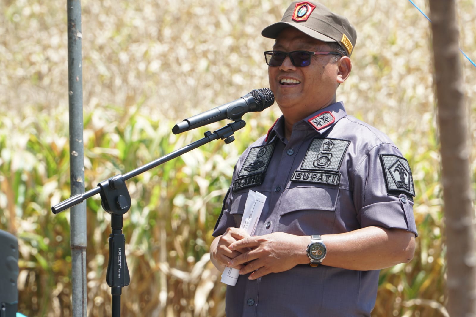 Bupati Thariq Modanggu Mencanangkan Gerakan Agro Mopomulo di Desa Tudi Kecamatan Monano