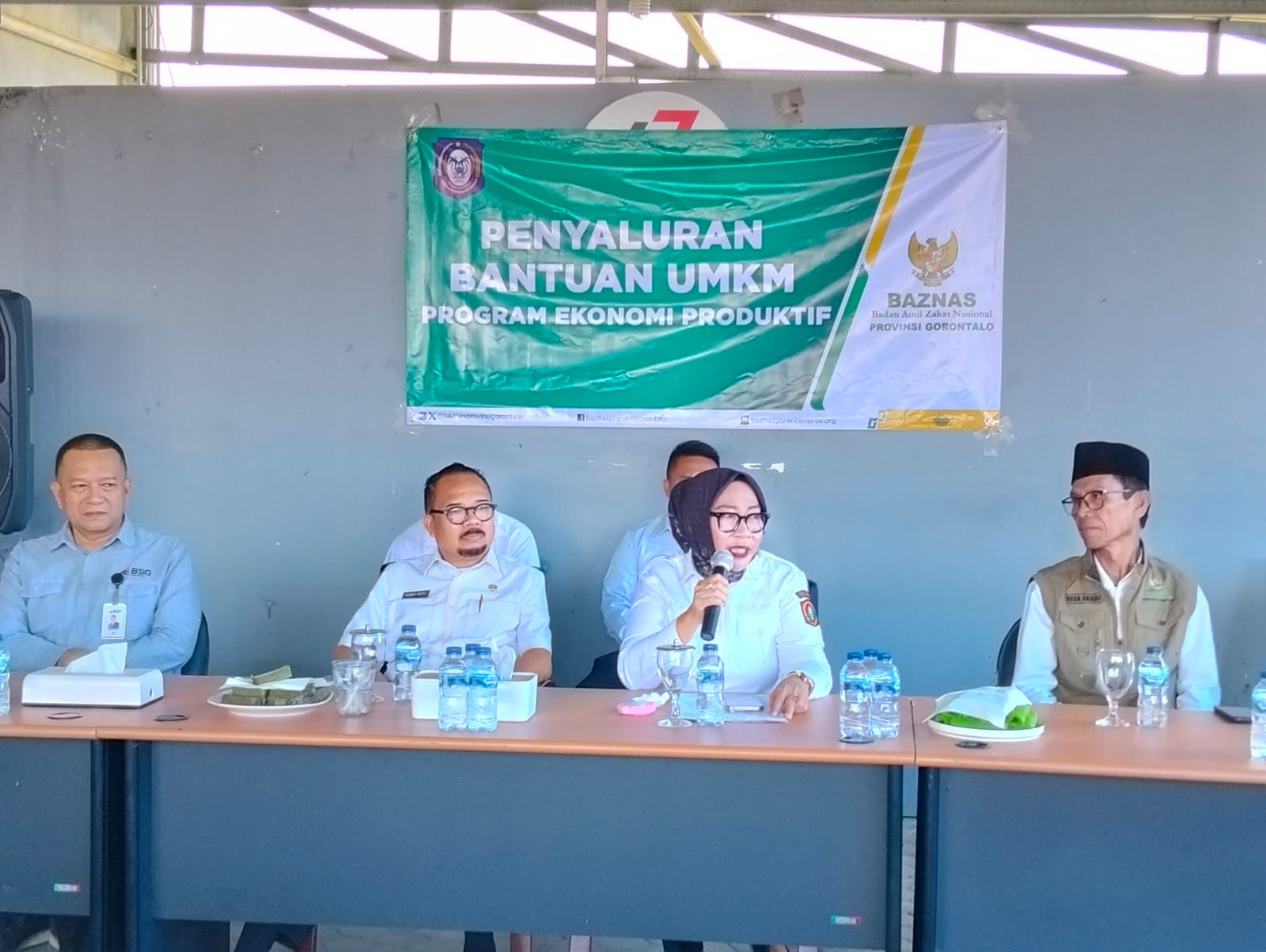 Wabup Nurjanah Hasan Yusuf Hadiri Penyaluran Bantuan UMKM Program Ekonomi Produktif dari BAZNAS Provinsi Gorontalo