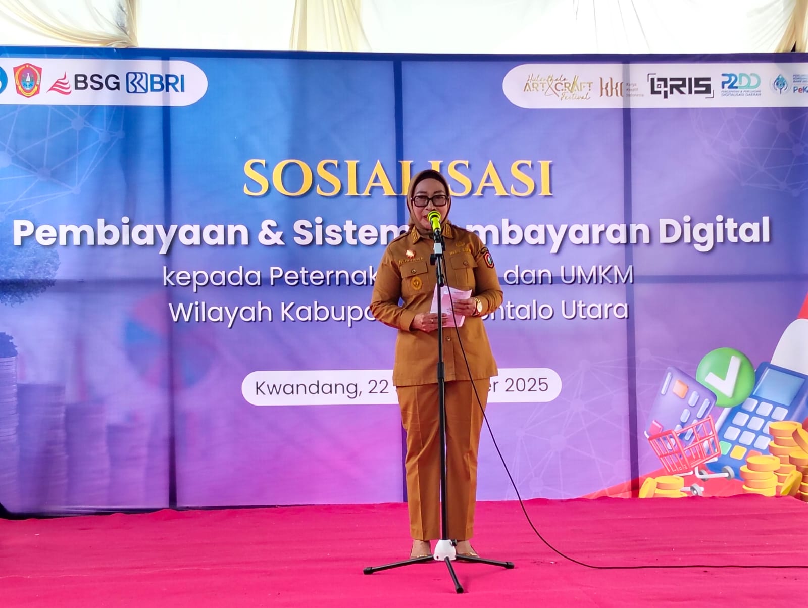 Wabup Nurjanah Dorong Digitalisasi Keuangan untuk Peternak, Nelayan, dan UMKM Kabupaten Gorontalo Utara