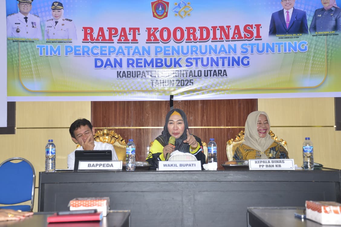 Langkah Tegas Lawan Stunting : Wabup Nurjanah Hasan Yusuf Buka Percepatan Penurunan dan Rembuk Stunting di Gorontalo Utara