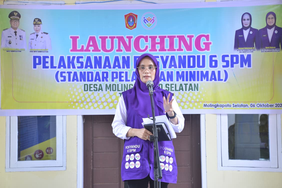Maryati Mohamad Modanggu Hadiri Launching Posyandu 6 SPM di Molingkapoto Selatan: Langkah Maju Kesehatan Masyarakat Gorontalo Utara 2025