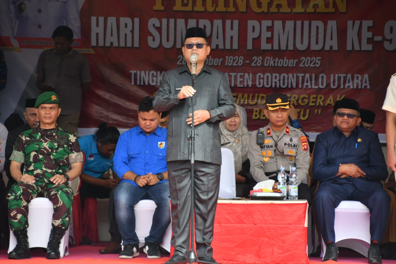 Upacara Sumpah Pemuda ke-97 di Gorut Berlangsung Khidmat, Bupati Thariq Serukan Persatuan