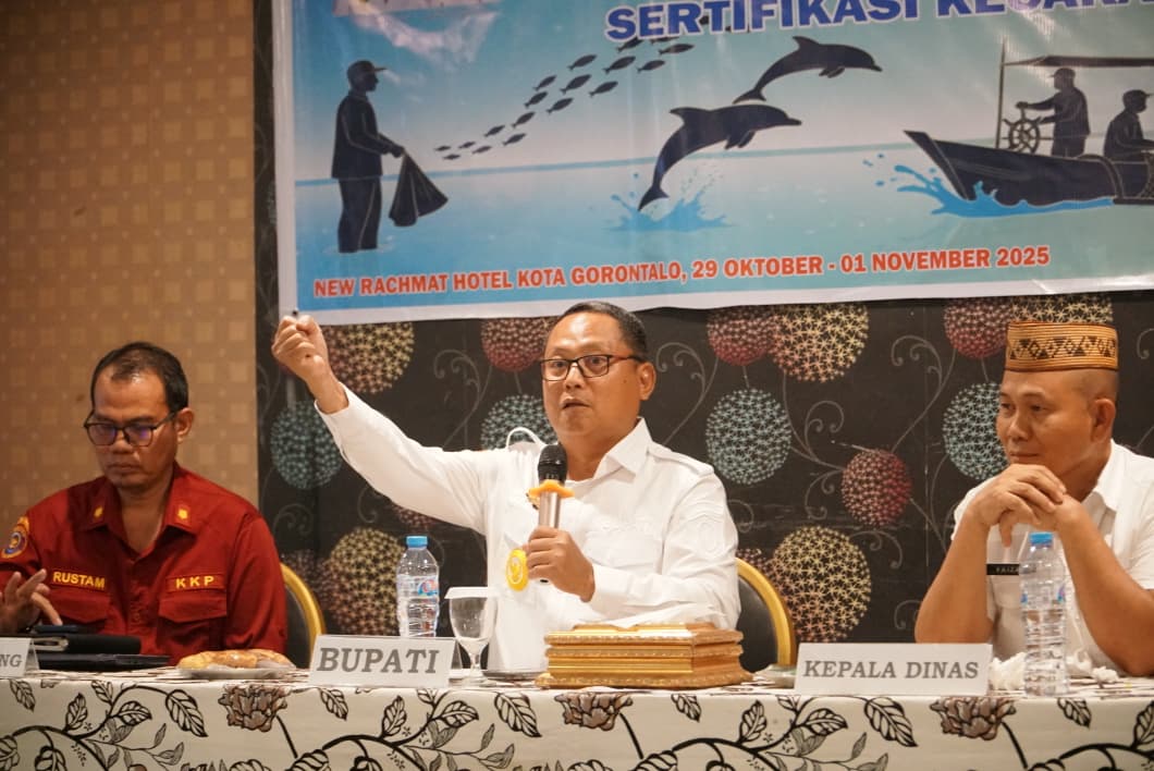 Bimtek Sertifikasi Kecakapan Nelayan Dibuka,Bupati Thariq: Ini Investasi Masa Depan Nelayan Gorut