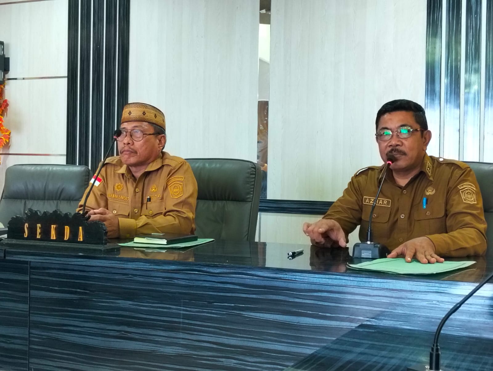 Sekda Gorut Pimpin Rapat Persiapan Evaluasi MCSP KPK RI di Ruang Tinepo