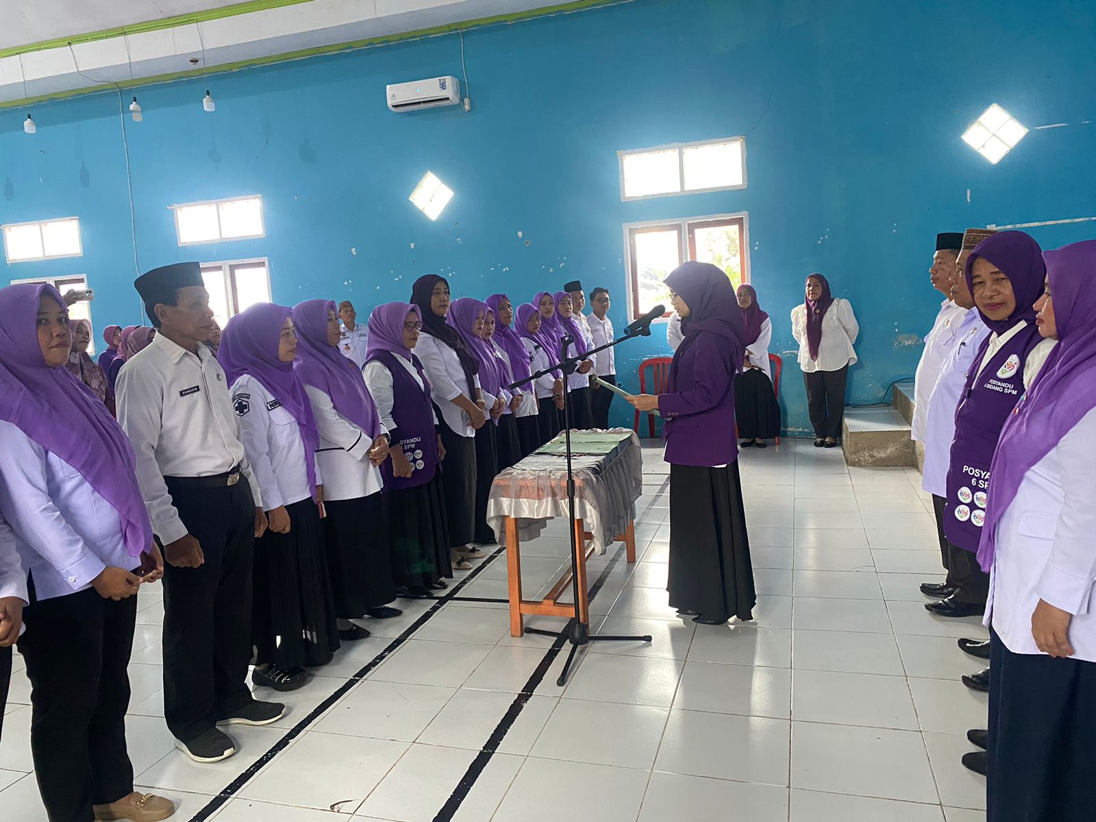 TP Posyandu Kecamatan dan Desa se-Biau Resmi Dikukuhkan oleh Ketua TP Posyandu Kabupaten Gorontalo Utara