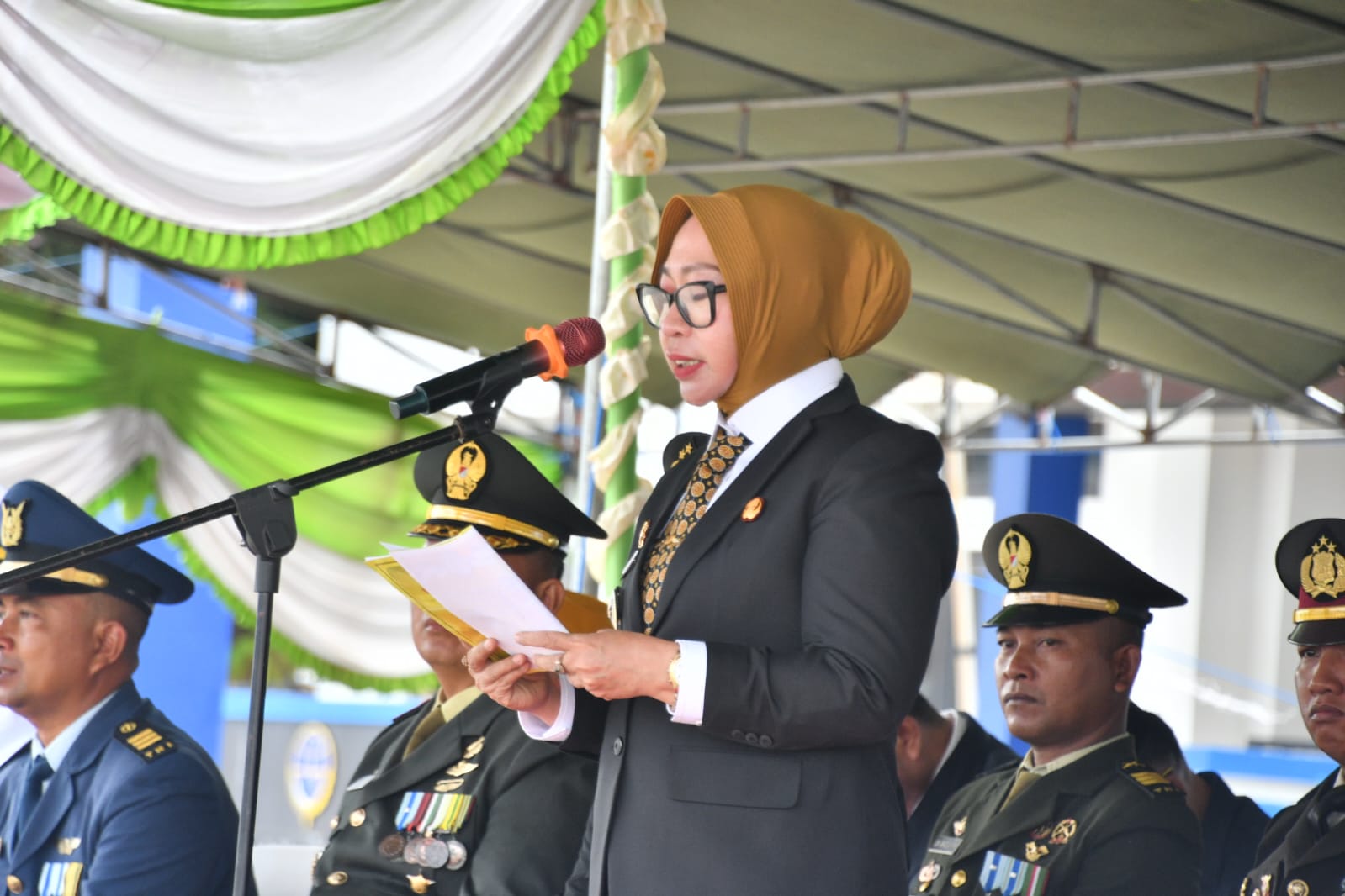 Wabup Nurjanah Hasan Yusuf Pimpin Upacara Peringatan Hari Pahlawan di Kabupaten Gorontalo Utara