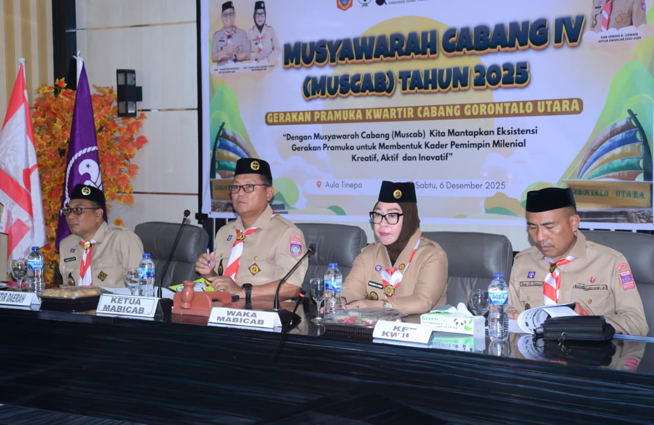 Bupati Dan Wabup Gorut Buka Muscab Pramuka Masa Bakti 2025-2030
