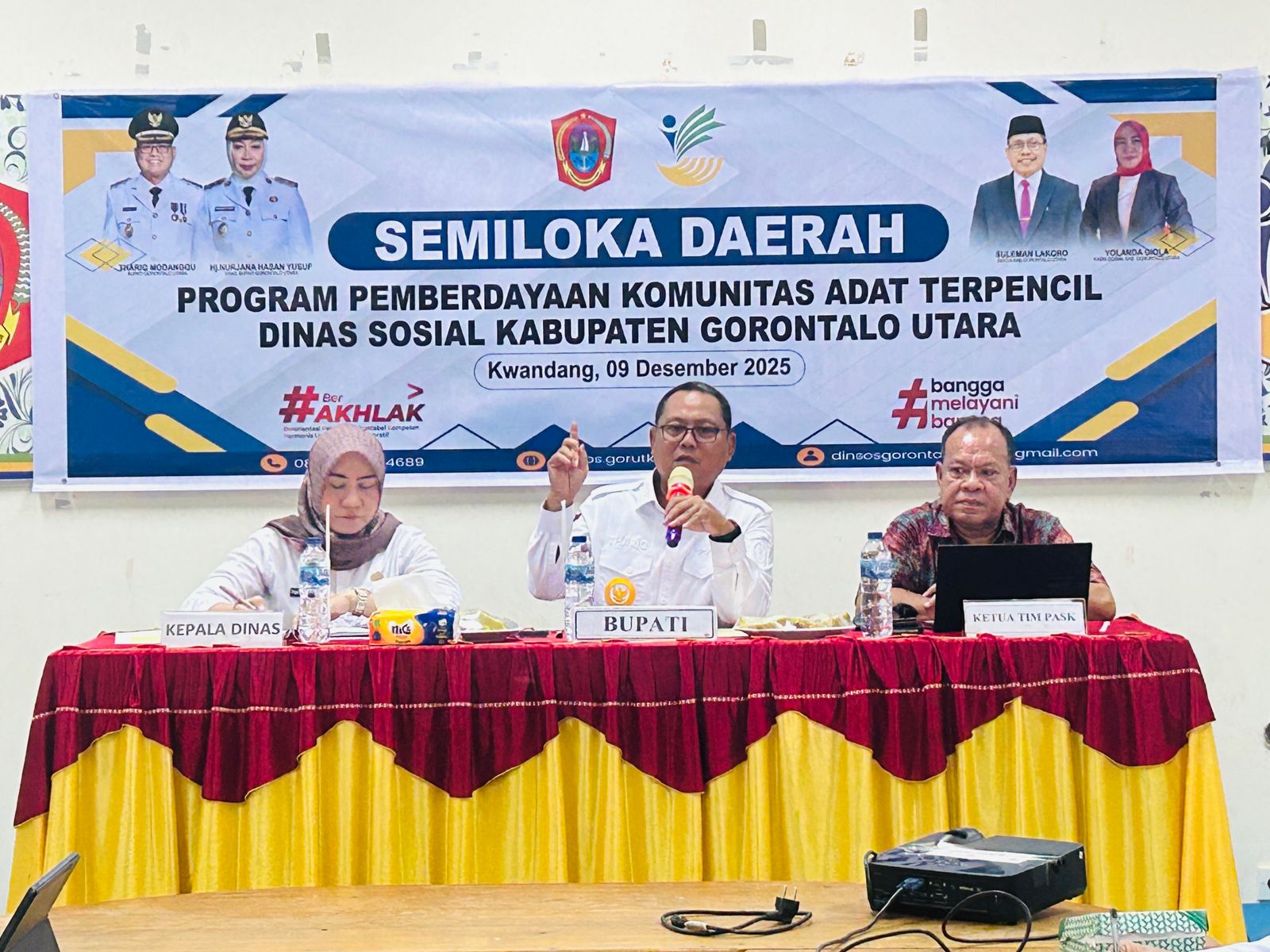 Bupati Thariq Modanggu Buka Semiloka Komunitas Adat Terpencil (KAT) di Kabupaten Gorontalo Utara