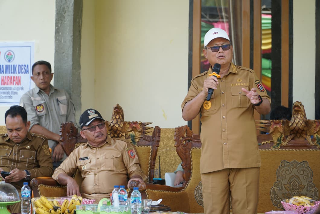 Bupati Thariq Modanggu, Monev Program Ketahanan Pangan di Desa Hiyalo’oyile
