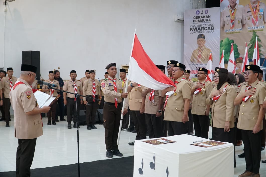 Bupati Thariq, Wabup Nurjanah, Pimpinan OPD, Kabag Dan Camat Se Gorut Resmi Dikukuhkan Sebagai Pengurus Mabicab, LPK Dan DKC Pramuka 2025-2030