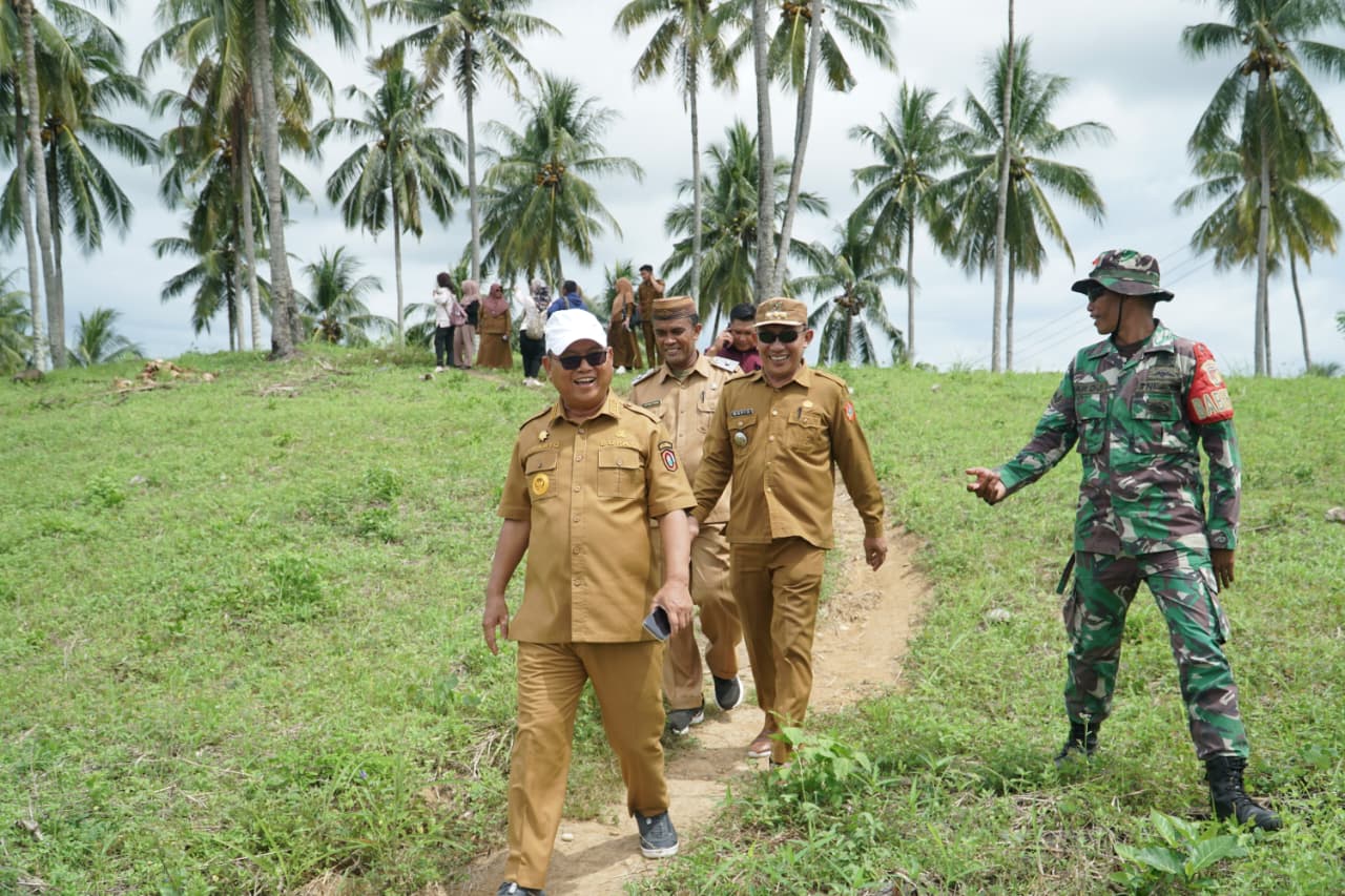 Bupati Thariq Modanggu Survei Lokasi Pembangunan KDMP dan Pegembangan Markas G210 di Kecamatan Tomilito